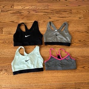 Girls Nike sports bras